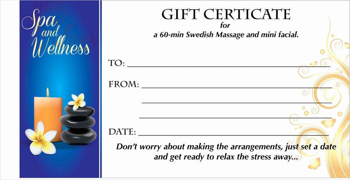 Spa Gift Certificate Template Lovely 16 Free Gift Certificates Psd Vector Eps Download