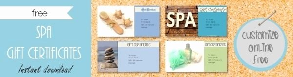 Spa Gift Certificate Template Luxury Free Gift Certificate Template 101 Designs