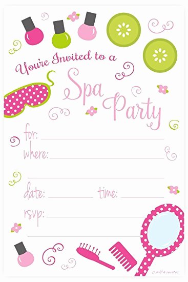 Spa Party Invitation Template Beautiful Party Invitation Templates Spa Party Invitations