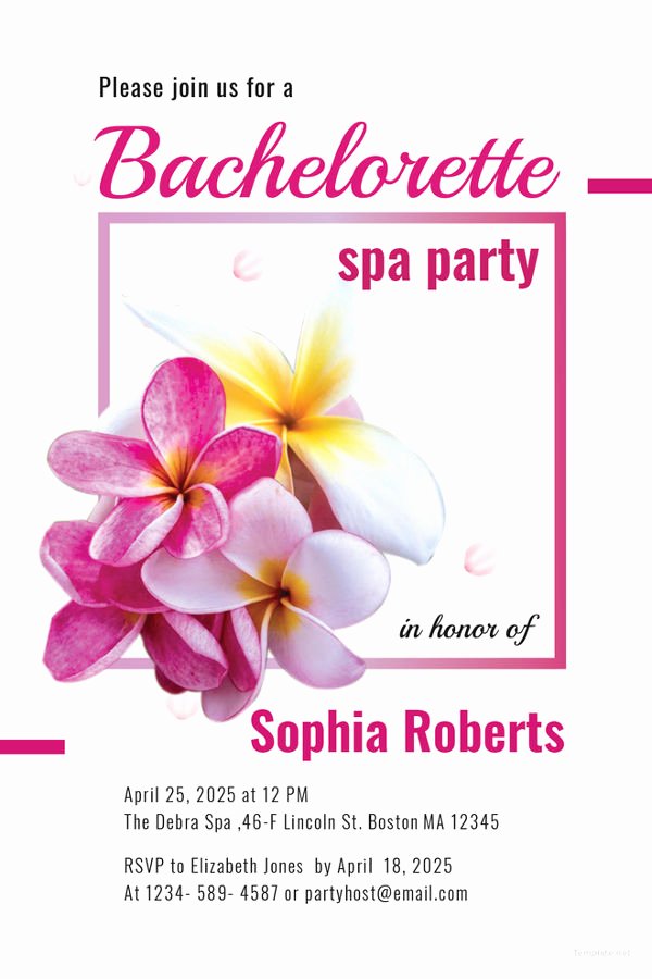 Spa Party Invitation Template Best Of 10 Spa Party Invitations Free Sample Example format