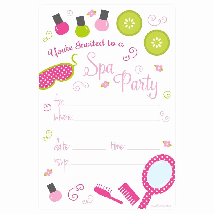 Spa Party Invite Template Inspirational Best 25 Kids Spa Ideas that You Will Like On Pinterest