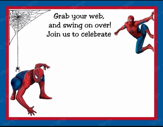Spiderman Birthday Invitation Template Best Of 15 Best Images About Spiderman Party On Pinterest