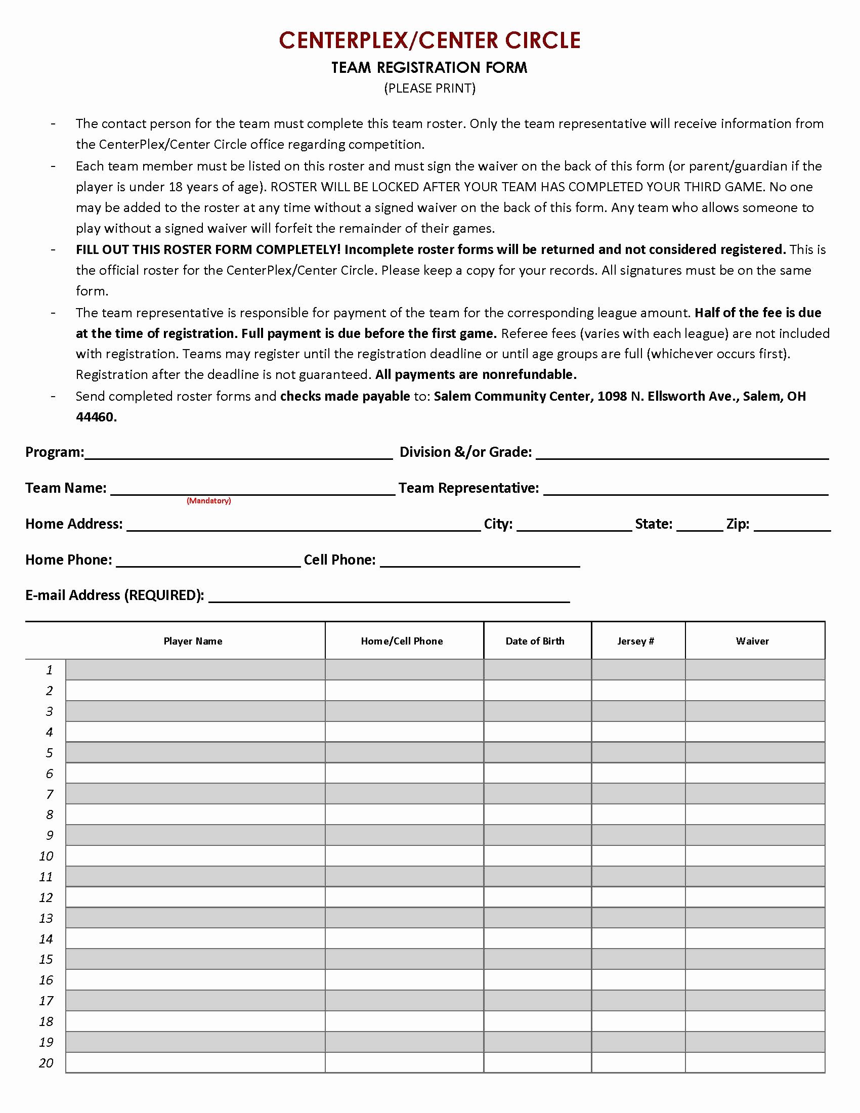 Sports Registration forms Template Beautiful Index Of Cdn 16 2010 821