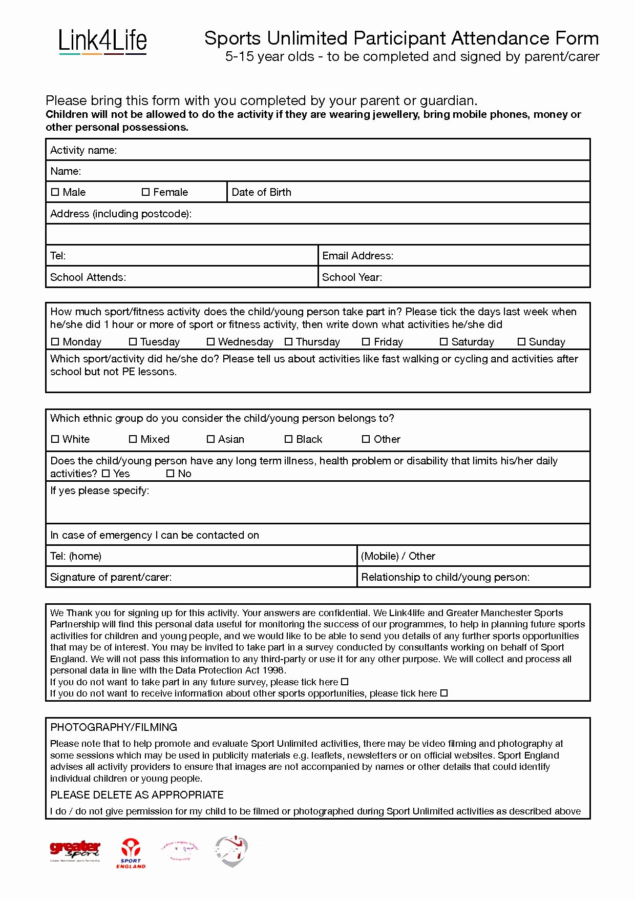 Sports Registration forms Template Beautiful Sports Registration form Template Free – Versatolelive