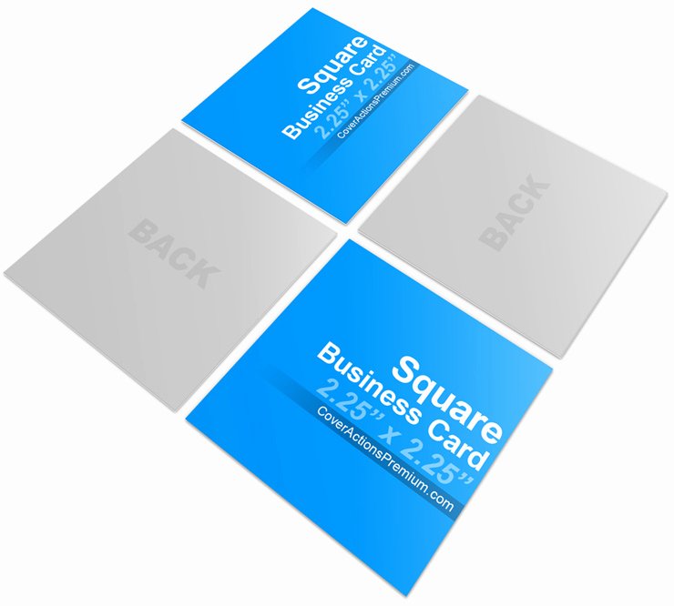 Square Business Card Template Inspirational Square Business Card Mock Ups