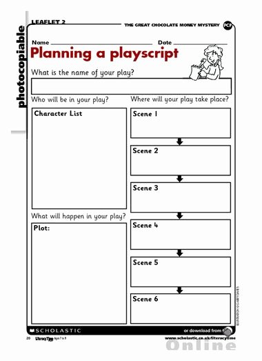 Stage Play format Template Awesome Planning A Play Script Planning A Playscript the Students