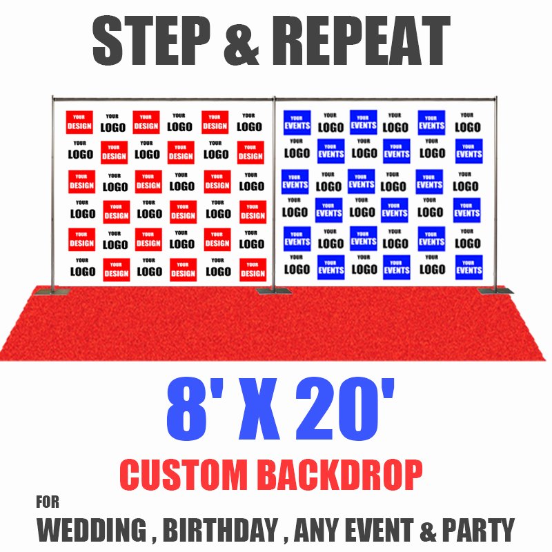 Step and Repeat Template Unique 8x20 Step and Repeat Banner eventbackdropbanner