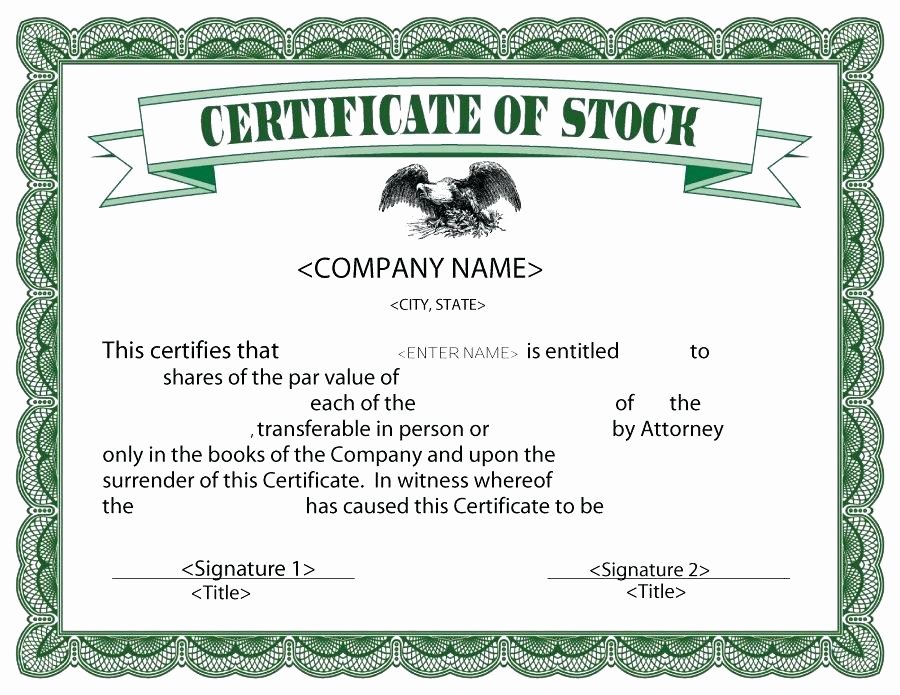 Stock Certificate Template Word Awesome Free Certificate Template Sample Stock south Doc C