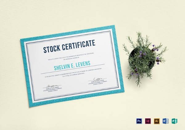 Stock Certificate Template Word Inspirational 5 Sample Stock Certificate Templates to Download