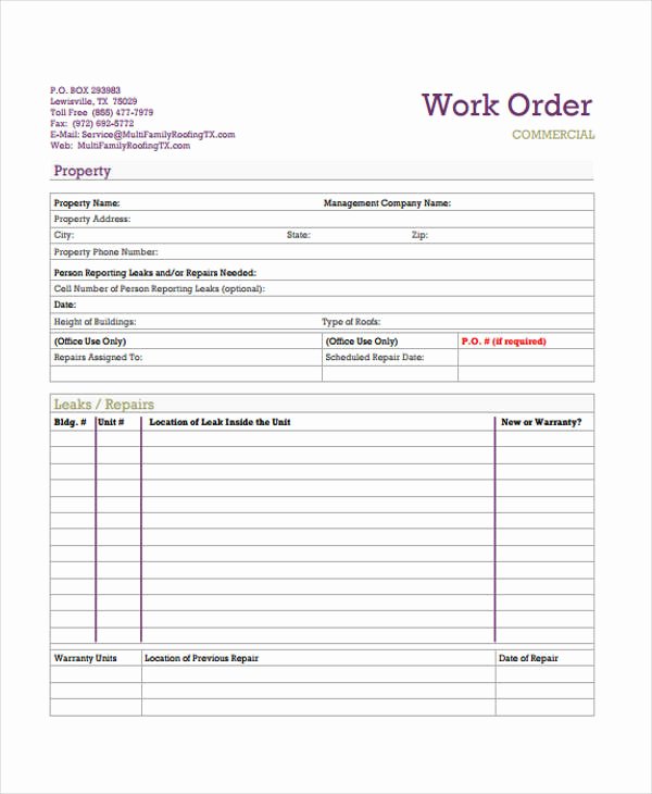 Stop Work order Template Luxury 10 Work order Templates Pdf Apple Pages