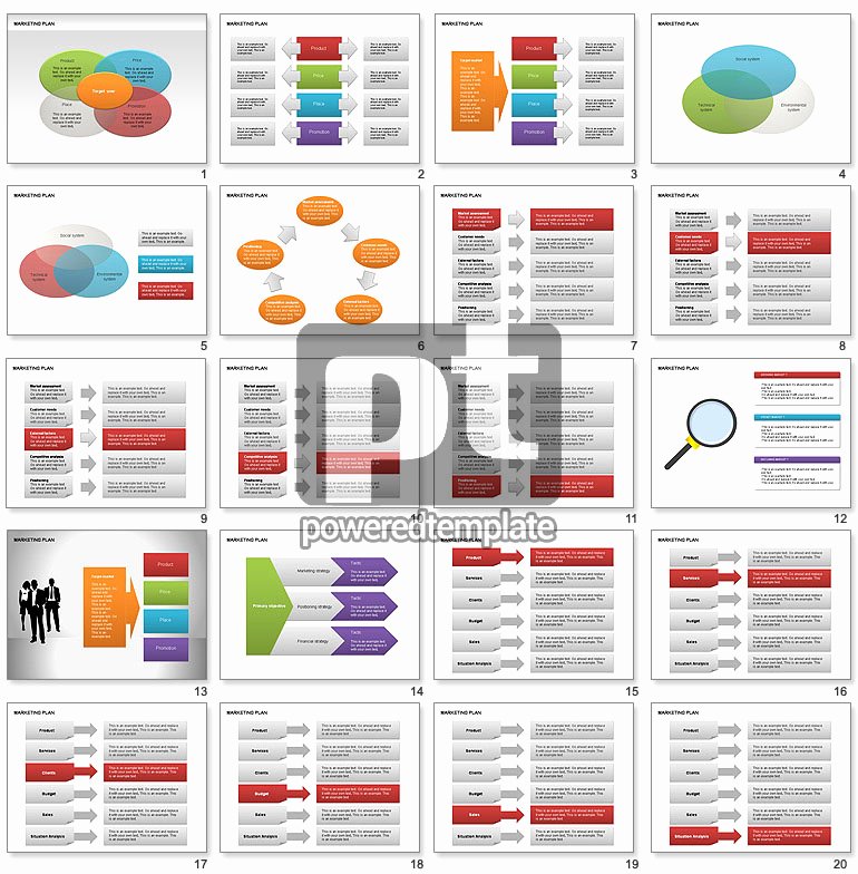 Strat Plan Powerpoint Template Unique Marketing Plan Diagram for Powerpoint Presentations