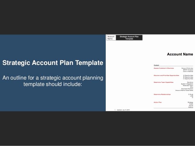 Strategic Account Plan Template Best Of Go to Market Strategy Strategic Account Plan Template