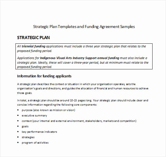 Strategic Planning Template Word Lovely Sample Strategic Plan Template 12 Free Documents In Pdf