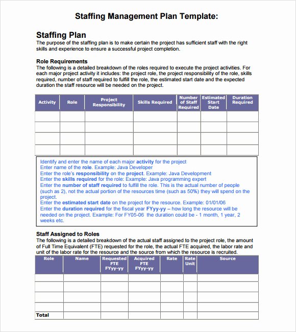 Strategic Staffing Plan Template Elegant 7 Staffing Model Samples