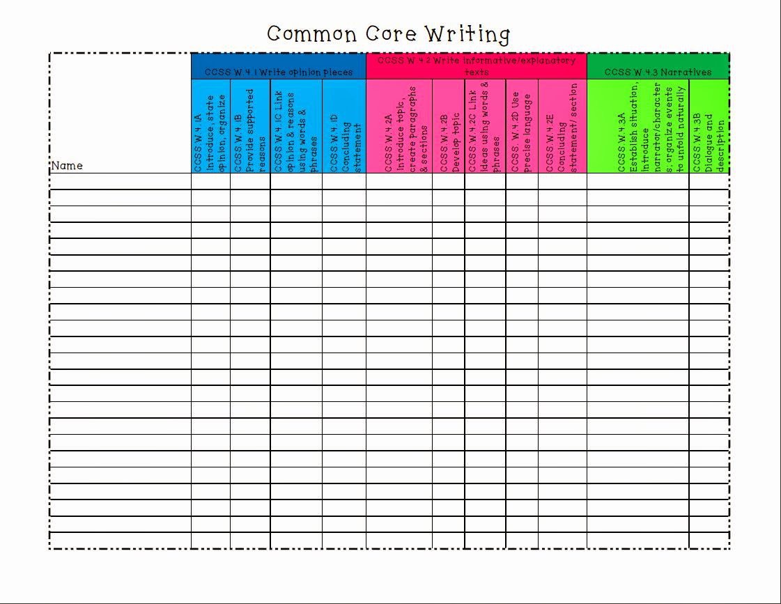 Student Data Tracking Template Inspirational Tales Of A 4th Grade Writing Teacher Standards Tracking