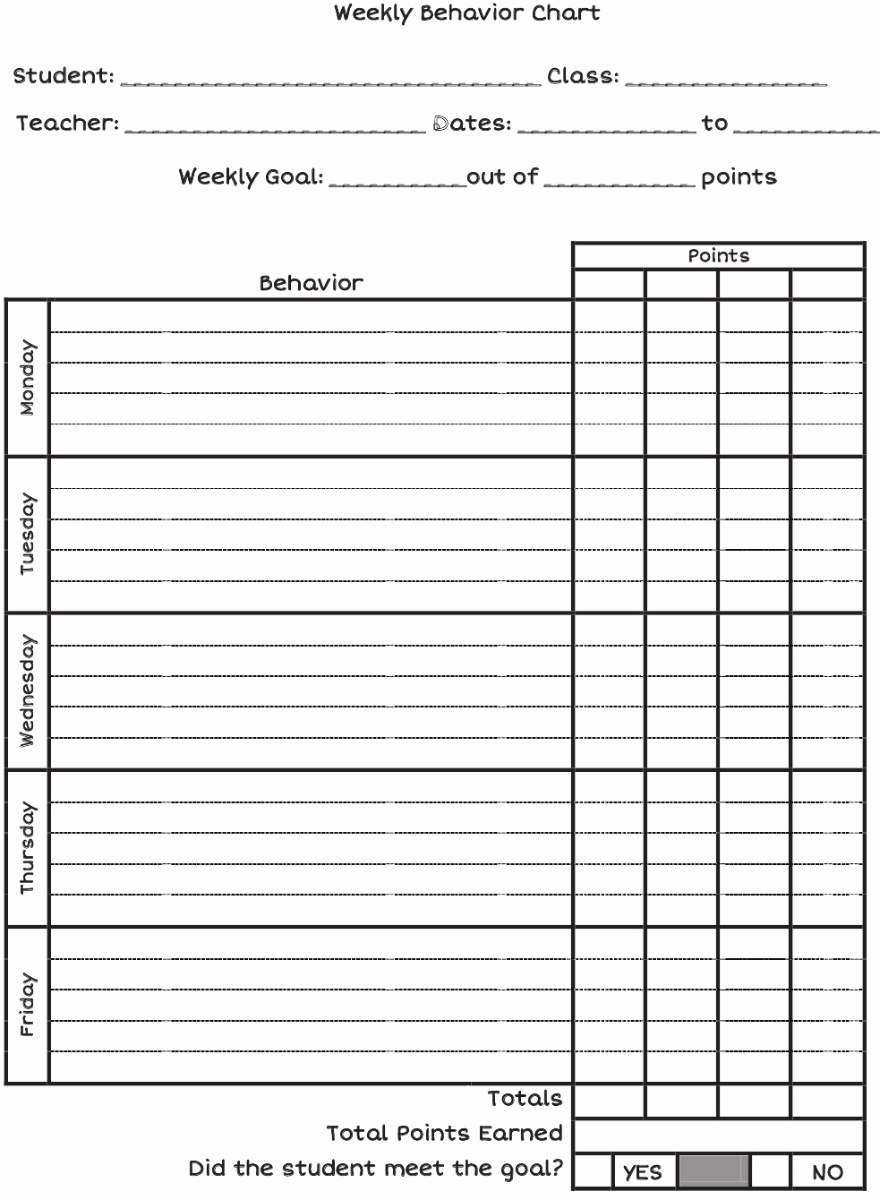Student Data Tracking Template Luxury Best S Of Weekly Goal Sheet Template Smart Goal