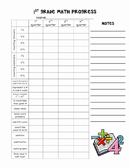 Student Data Tracking Template Unique Nice form for Tracking Student Progress In First Grade