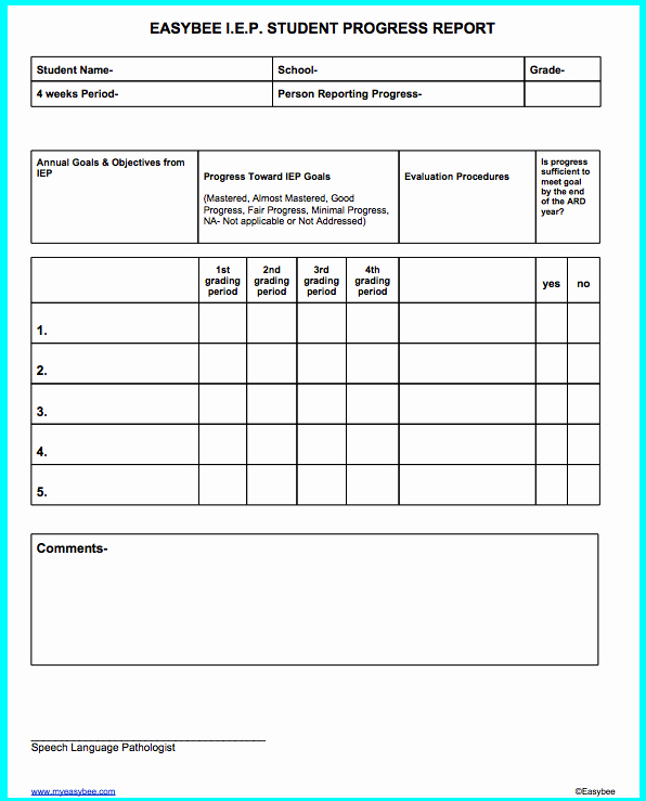 Student Progress Report Template Elegant 8 Progress Report Templates Excel Pdf formats