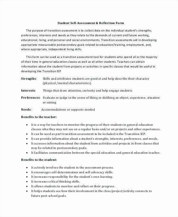 Student Self assessment Template Elegant Printable Training Manual Template Learning Document
