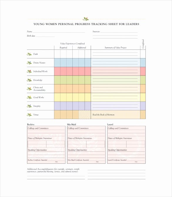 Student Tracking Sheet Template Inspirational 11 Progress Tracking Templates – Free Sample Example