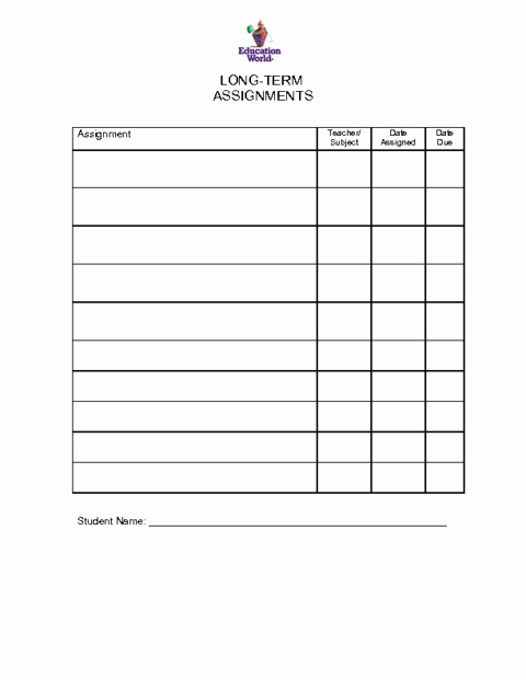 Student Tracking Sheet Template New 26 Of Template Equipment assignment Sheet