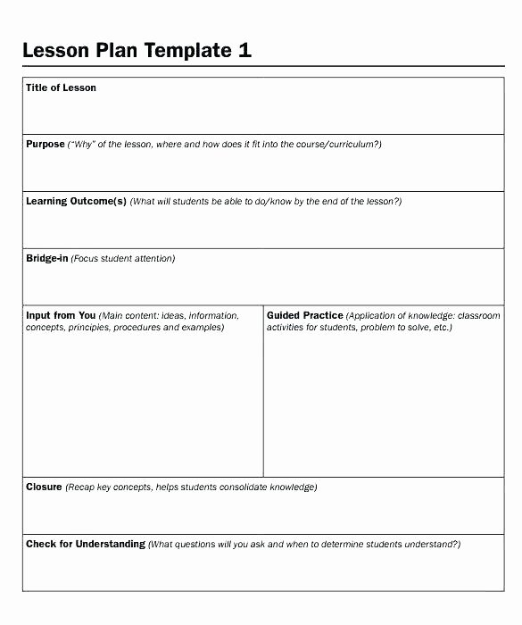 Sub Lesson Plan Template Awesome Sample Lesson Plans Middle School Plan Templates for Free