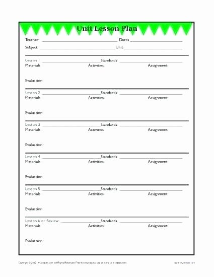 Sub Lesson Plan Template Beautiful Template Detailed Unit Lesson Plan Template Elementary