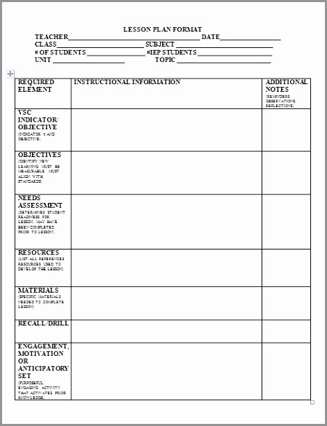 Substitute Lesson Plan Template Beautiful 9 Substitute Lesson Plan Template Wepfo