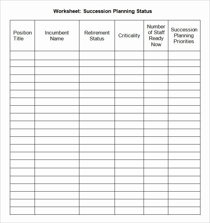 Succession Planning Template Excel Lovely Succession Planning Template Free Word Documents