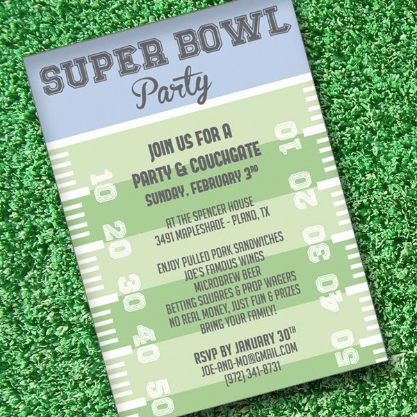 Superbowl Party Invitation Template Elegant Super Bowl Invitation Template – Download &amp; Print
