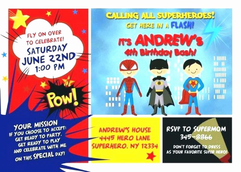 Superhero Invitations Template Free New Superhero Flyer Template Superheroes Templates Definition