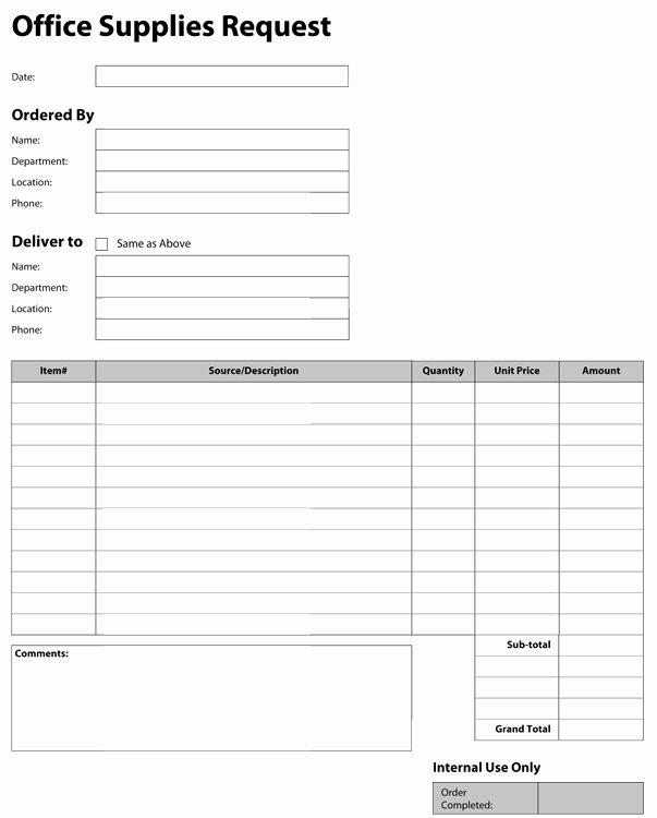 Supply order form Template Best Of Pdf Templates