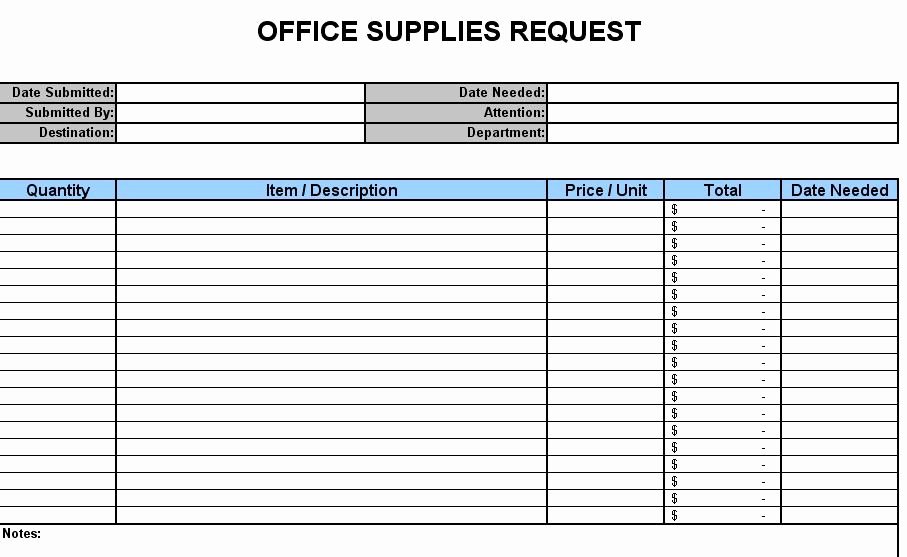 Supply order form Template Unique Fice Supply order form Template