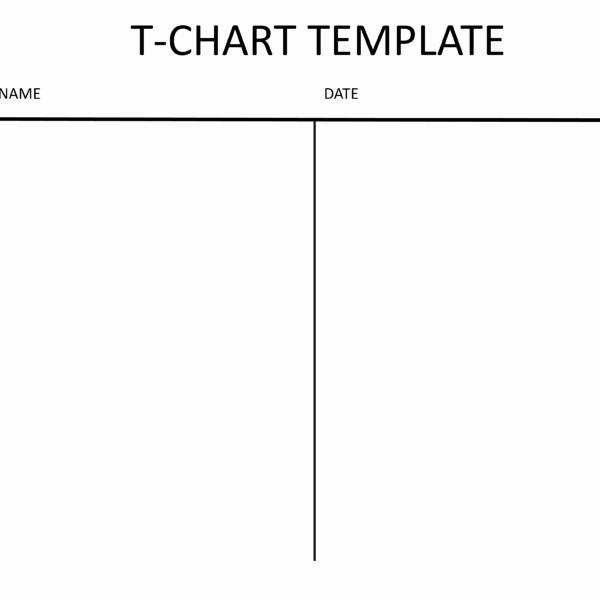 T Chart Template Pdf Beautiful Free T Chart Template Pdf
