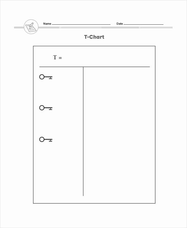 T Chart Template Pdf Lovely T Chart Templates 6 Free Word Excel Pdf format