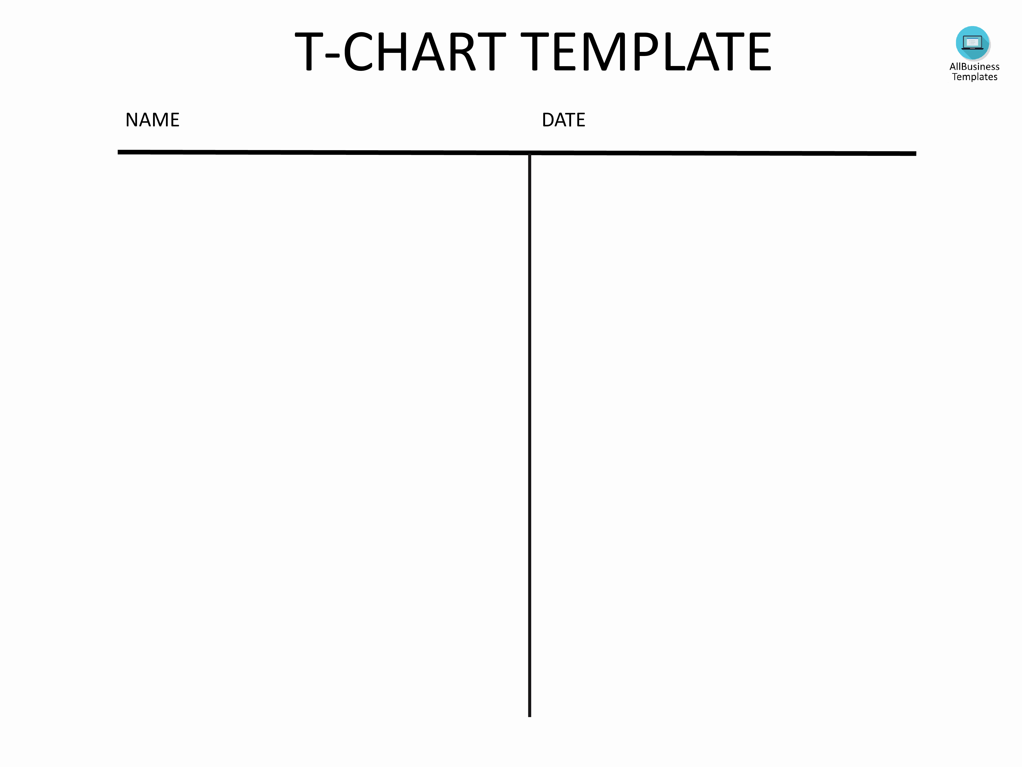 T Chart Template Pdf Luxury Free T Chart Template Pdf