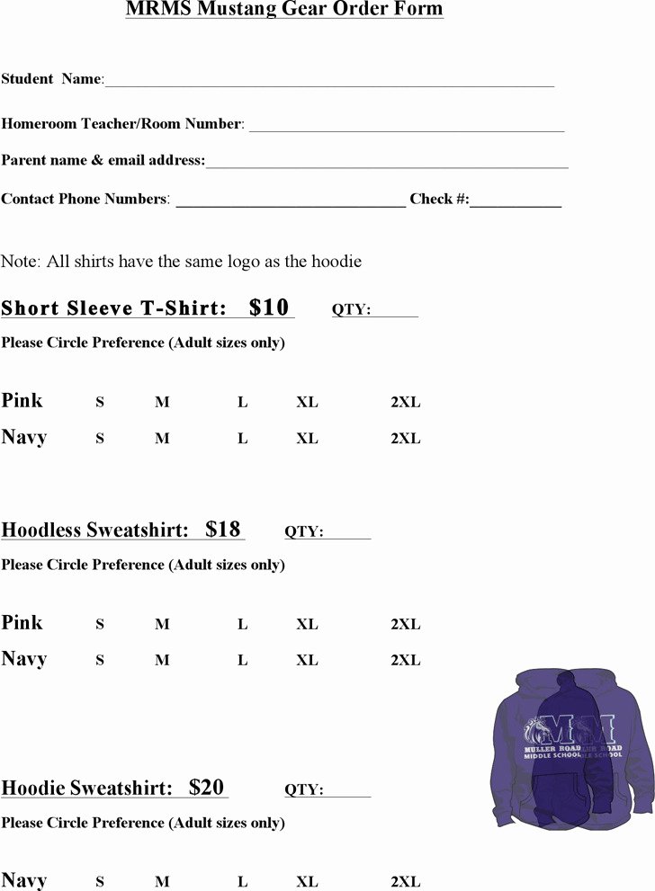T Shirt form Template Unique 24 T Shirt order form Template Free Download