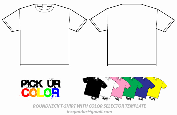 T Shirt Template Illustrator Best Of Round Neck T Shirt Template Vector Illustrator Pack