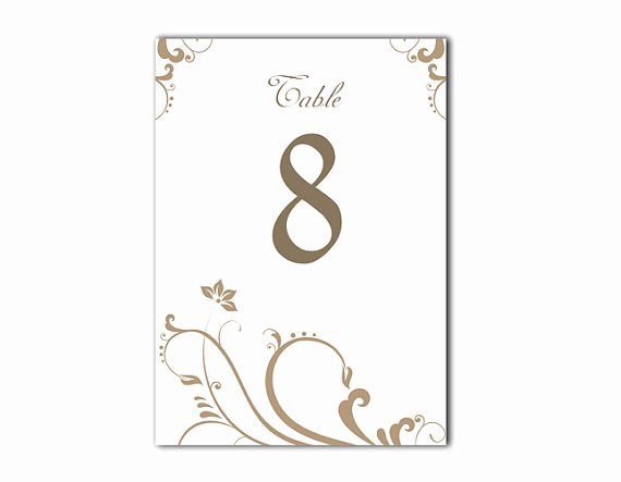 Table Number Cards Template Best Of Table Numbers Wedding Table Numbers Printable Table Cards
