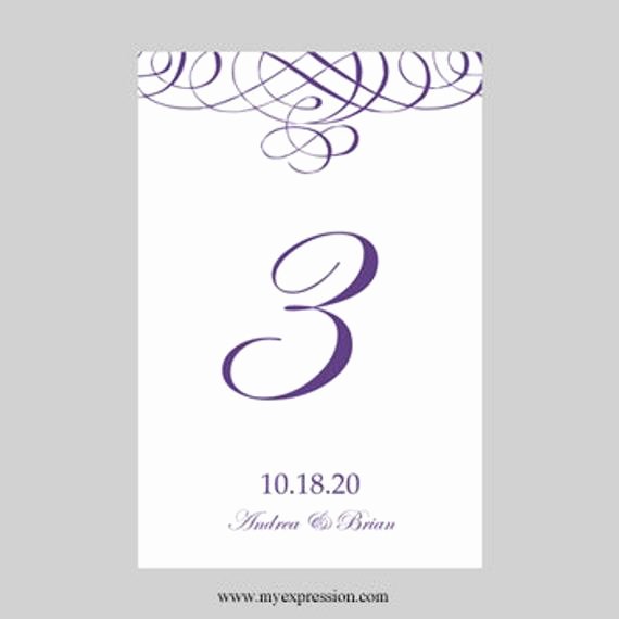 Table Number Template Word Inspirational Items Similar to Wedding Table Number Card Template 4x6