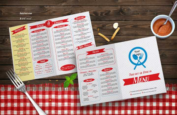 Take Out Menu Template Beautiful 11 Restaurant Take Out Brochure Templates
