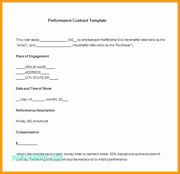 Talent Management Contract Template Lovely Talent Contract Template – Vitaesalute