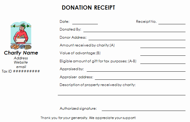 Tax Donation Receipt Template Unique Download Nonprofit Donation Receipt Template
