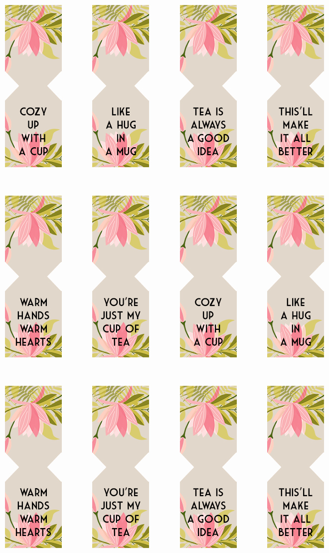 Tea Bag Tags Template Fresh Floral Free Printable Tea Bag Tags Print It