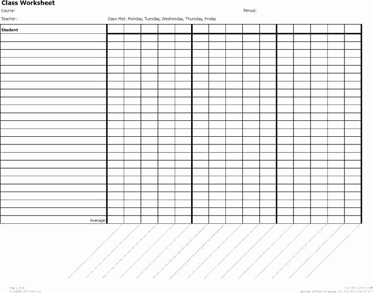 Teacher Grade Book Template Fresh Printable Teacher Grade Sheet Free Sheets Template Excel