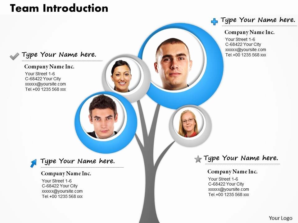 Team Introduction Ppt Template New 0514 Make A Team Introduction Tree