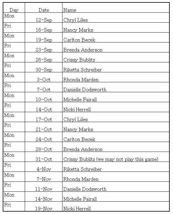Team Snack Schedule Template Awesome Team Snack Schedule Template Here is Link for