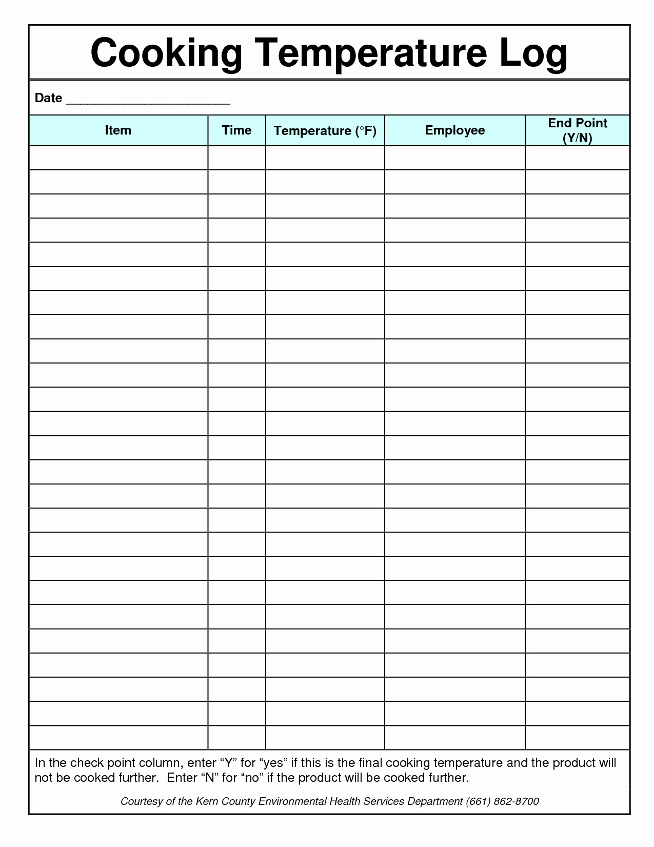 Temperature Log Sheet Template Awesome Best S Of Food Temperature Log Template Food