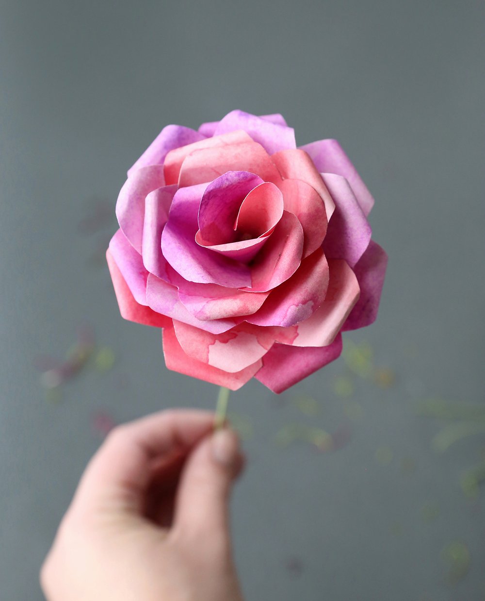 Template for Paper Flowers Awesome Make Gorgeous Paper Roses with This Free Paper Rose