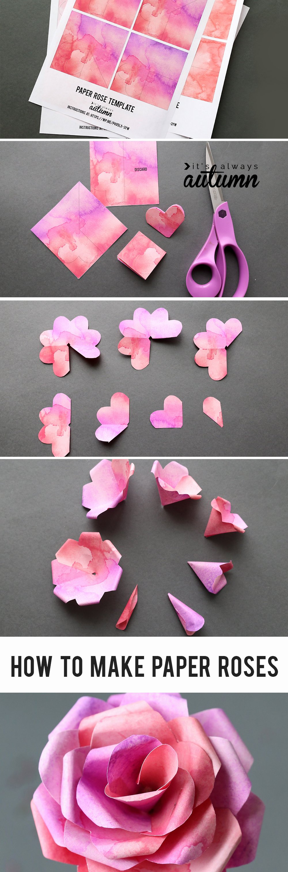Template for Paper Flowers Inspirational Make Gorgeous Paper Roses with This Free Paper Rose